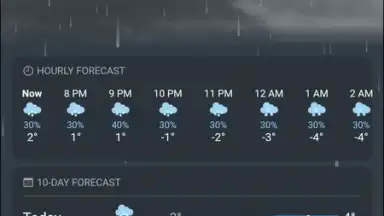Capture d'écran de Real Weather 10