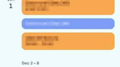 Capture d'écran de Google Calendar 7