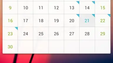Capture d'écran de GO Calendar Widget 9