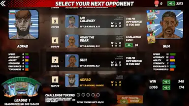 Capture d'écran de MMA Rivals 4