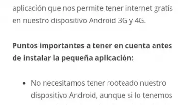 Capture d'écran de Internet Gratis 4G 1