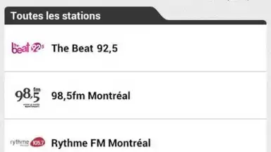 Capture d'écran de Cogeco Radio 3