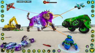Capture d'écran de Bull Robot Car Game: Robot Game 2