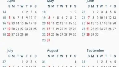 Capture d'écran de aCalendar 1