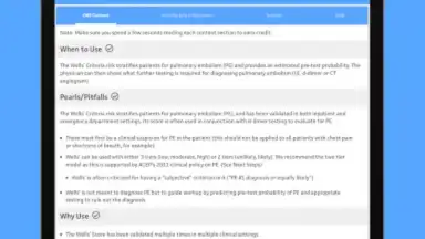 Capture d'écran de MDCalc Medical Calculator 4