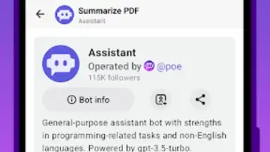 Capture d'écran de Poe - Fast AI Chat 6