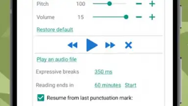 Capture d'écran de TTS Reader 7