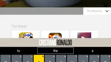 Capture d'écran de Cristiano Ronaldo Official Keyboard 1