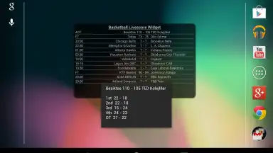 Capture d'écran de Basketball Livescore Widget 18