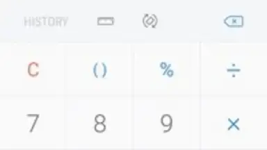 Capture d'écran de Samsung Calculator 2
