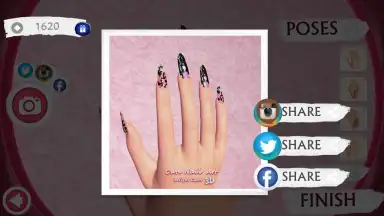 Capture d'écran de Cute Nail Art Designs Game 3D 2