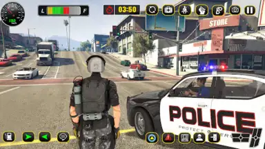 Capture d'écran de Police Car Chase: Thief Chase 4
