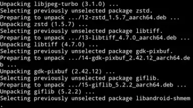 Capture d'écran de Termux 4
