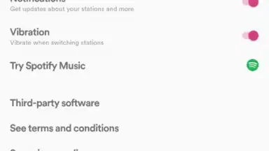 Capture d'écran de Spotify Stations 4