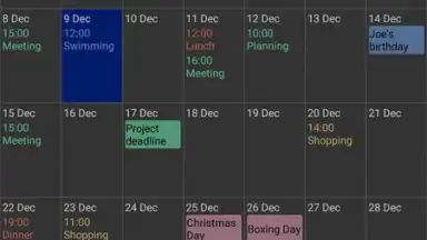 Capture d'écran de Touch Calendar Free 6