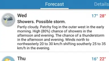 Capture d'écran de Au Weather Free 10