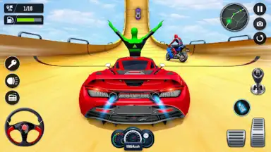 Capture d'écran de Superhero Car Stunt- Car Games 4