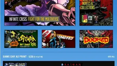 Capture d'écran de DC Comics 1