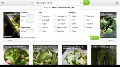 Capture d'écran de Recipes & Nutrition 2