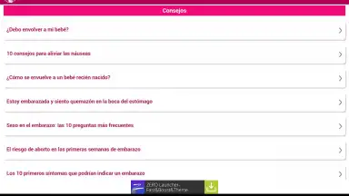 Capture d'écran de Semanas Embarazo 11