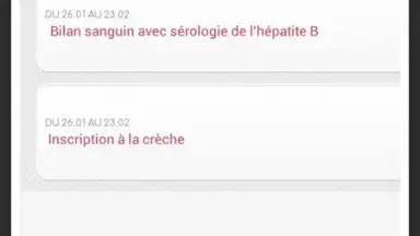 Capture d'écran de Ma grossesse 18