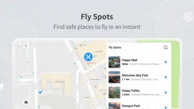 Capture d'écran de DJI Fly 1