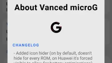 Capture d'écran de Vanced microG 5