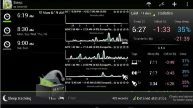 Capture d'écran de Sleep as Android 2