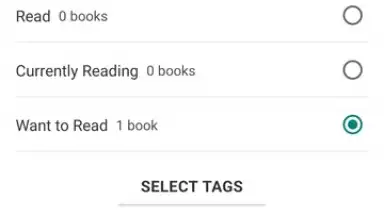 Capture d'écran de Goodreads 12