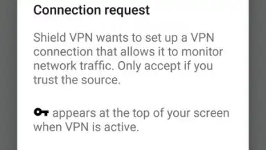 Capture d'écran de Shield VPN 5
