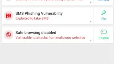 Capture d'écran de CM Security Lite 2