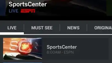 Capture d'écran de WatchESPN 5