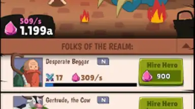 Capture d'écran de Hero Hero Clicker 6