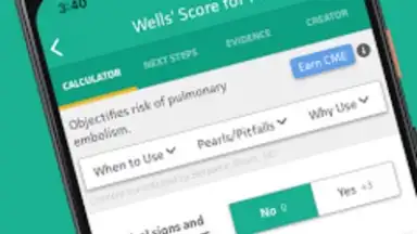 Capture d'écran de MDCalc Medical Calculator 2