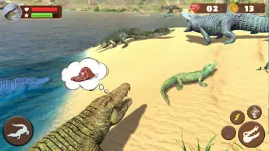 Capture d'écran de Wild Crocodile Family Sim Game 5