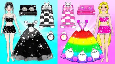 Capture d'écran de Chibi Doll Dress Up DIY Games 4