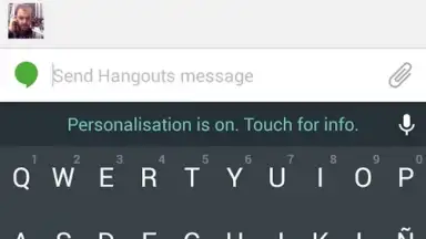 Capture d'écran de Android L Keyboard 3