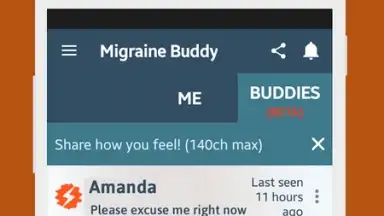 Capture d'écran de Migraine Buddy 1