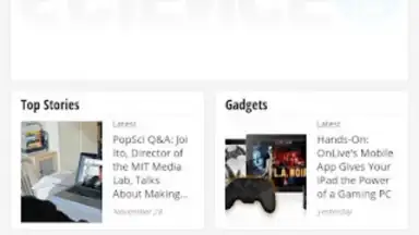 Capture d'écran de Google Currents 1