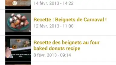 Capture d'écran de Recettes de Beignets 2