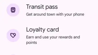 Capture d'écran de Google Wallet 5