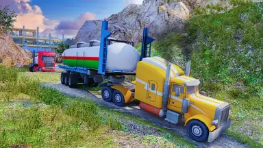 Capture d'écran de Oil Tanker Transport Offroad Truck Driver 3