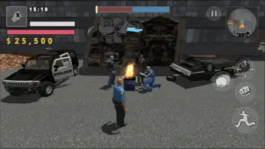 Capture d'écran de Police Cop Simulator. Gang War 4