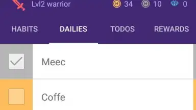 Capture d'écran de Habitica 4