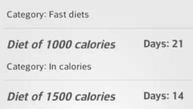Capture d'écran de Diets for losing weight 16