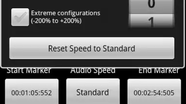 Capture d'écran de Audio Speed Changer 1