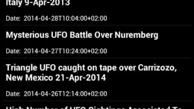 Capture d'écran de Latest UFO Sightings 6