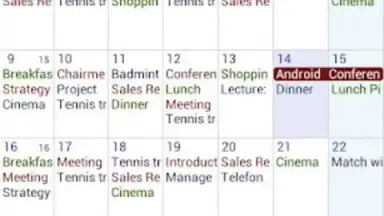 Capture d'écran de Business Calendar 3