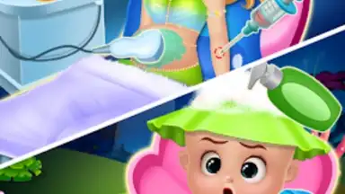 Capture d'écran de Newborn mermaid baby care game 2