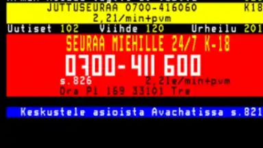 Capture d'écran de TekstiTV 3